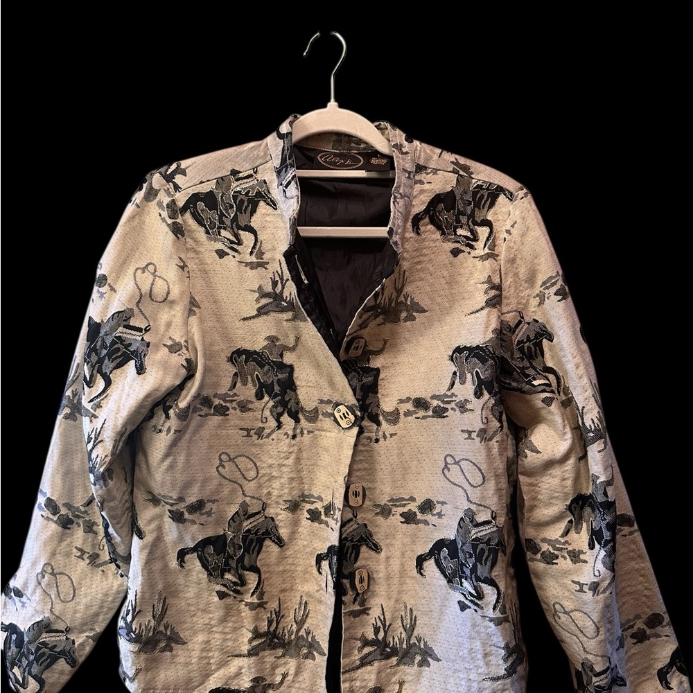 Equestrian Print Jacket